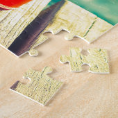 レトロカクテルサンセットプールバー ジグソーパズル (側面)