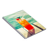 レトロカクテルサンセットプールバー ノートブック (右側)