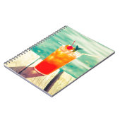 レトロカクテルサンセットプールバー ノートブック (左側)