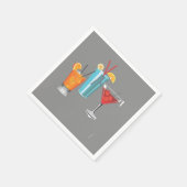 レトロカクテルトリオ スタンダードカクテルナプキン (角)