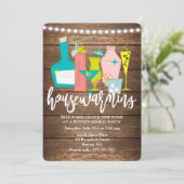 レトロカクテルドリンク引っ越し祝いパーティー招待状 招待状 (スタンド正面)