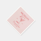 レトロカクテルバチェロレッテ スタンダードカクテルナプキン (角)