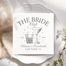 レトロカクテルバチェロレッテ スタンダードカクテルナプキン