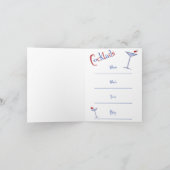 レトロカクテルパーティの招待状 招待状 (内部)