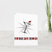 レトロカクテルパーティの招待状 招待状 (裏面)