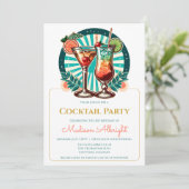 レトロカクテルパーティー 招待状 (スタンド正面)