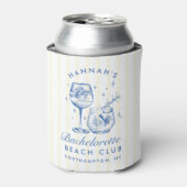 レトロカクテルモダンバチェロレッテブルー 缶クーラー (缶正面)