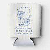 レトロカクテルモダンバチェロレッテブルー 缶クーラー (正面)