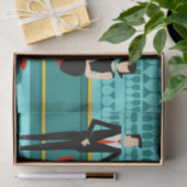 レトロカクテルラウンジティッシュペーパー 薄葉紙 (ギフト)