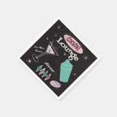 レトロカクテルラウンジナプキンズ スタンダードカクテルナプキン (角)