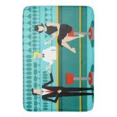 レトロカクテルラウンジバスマット バスマット (正面縦)