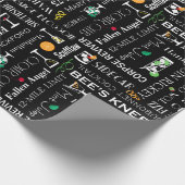 レトロカクテル名パターン ラッピングペーパー (角)