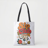レトロカクテル Sip Club トートバッグ (正面)