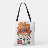 レトロカクテル Sip Club トートバッグ (裏面)