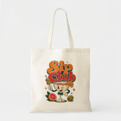 レトロカクテル Sip Club トートバッグ (正面)