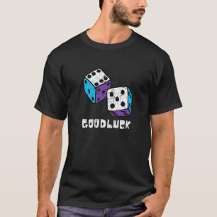 レトロカジノサイコロプレイヤーカジノグッドラックゲームニッヒ Tシャツ