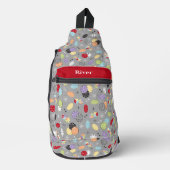 レトロカジノサイコロ スリングバッグ (正面)