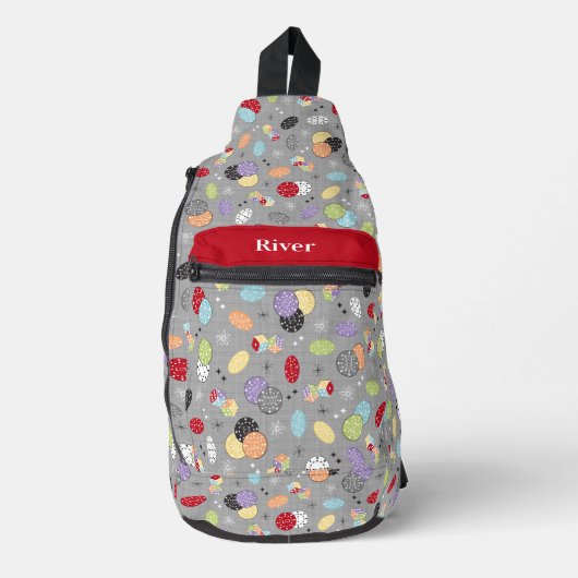 レトロカジノサイコロ スリングバッグ (正面)