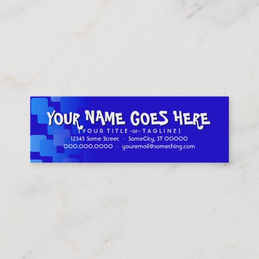 レトロカスケード スキニー名刺 (正面)