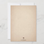 レトロカスタマイズ可能な魔女招待状 招待状 (裏面)