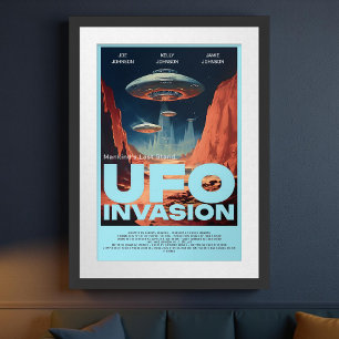 レトロカスタマイズSF UFOホームシアタームービー ポスター