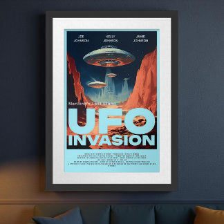 レトロカスタマイズSF UFOホームシアタームービー ポスター