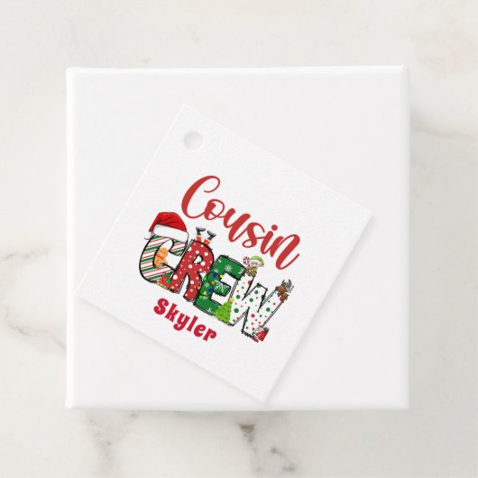 レトロカスタムのいとこのクルーのクリスマスドードル フェイバータグ (インサイチュ)