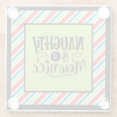 レトロカスタムのクリスマスいけなは"新しいニース" ガラスコースター (裏面)