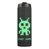 レトロカスタムエイリアンウォーターボトルウォーターボトル タンブラー (正面)