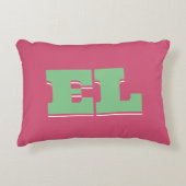 レトロカスタムカレッはっきりしたジドームモノグラム アクセントクッション (正面)