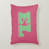 レトロカスタムカレッはっきりしたジドームモノグラム アクセントクッション (正面(垂直))