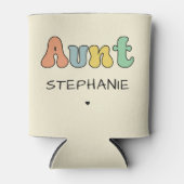 レトロカスタムギフト |叔母パーソナライズされた 缶クーラー (正面)