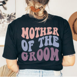 レトロカスタムグルービーグルームマザーウェディングパーティー Tシャツ
