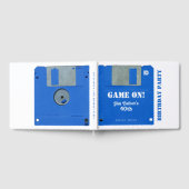 レトロカスタムゲーム誕生日フロッピーディスク3.5 HCGB ゲストブック (全面)