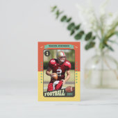 レトロカスタムサッカートレーディングカードプレーヤーカード コーリングカード (スタンド正面)