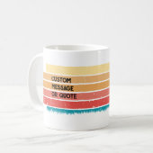 レトロカスタムサンセットヴィンテージビコンフリセペットドッグ コーヒーマグカップ (正面左)