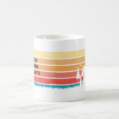 レトロカスタムサンセットヴィンテージビコンフリセペットドッグ コーヒーマグカップ (中央)