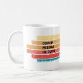 レトロカスタムサンセットヴィンテージビコンフリセペットドッグ コーヒーマグカップ (左)