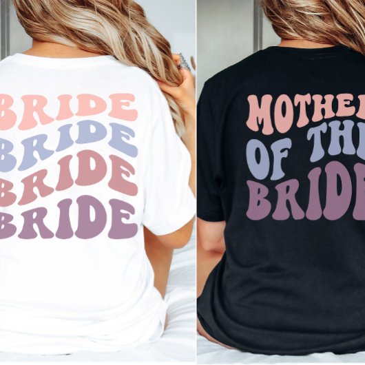 レトロカスタムシスター・オブ・ザ・ブライド・ウェディングパーティー Tシャツ