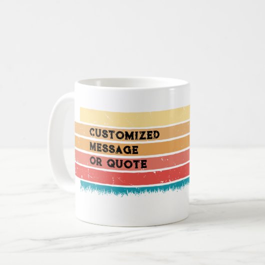 レトロカスタムスタイルのヴィンテージボクサードッグ愛好家 コーヒーマグカップ (正面左)