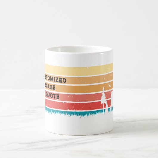 レトロカスタムスタイルのヴィンテージボクサードッグ愛好家 コーヒーマグカップ (中央)