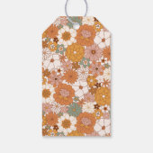 レトロカスタムテラコッタボホフローラブライダルシャワー ギフトタグ (裏面)