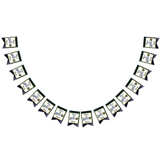 レトロカスタムディスコバチェロレッテディスコブライド バンティングフラッグ (全)