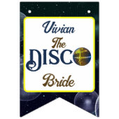 レトロカスタムディスコバチェロレッテディスコブライド バンティングフラッグ (第2の旗)