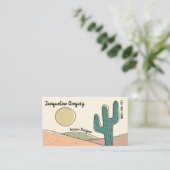 レトロカスタムデザートカボスインテリアデザイナー 名刺 (スタンド正面)