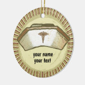 レトロカスタムナースキャップオーナメント セラミックオーナメント (左)