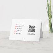 レトロカスタムビジネスQRコードクリスマ企業のス シーズンカード (裏面)