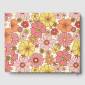 レトロカスタムピンクイエローフローラ卒業パーティー ゲストブック (裏面)