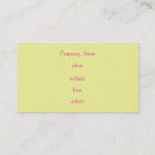 レトロカスタムピンクライムアーガイル名刺 名刺 (裏面)