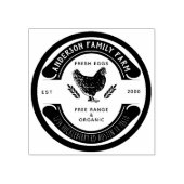 レトロカスタムフレッシュエッグズファミリーファームゴムスタンプ ラバースタンプ (インプリント)